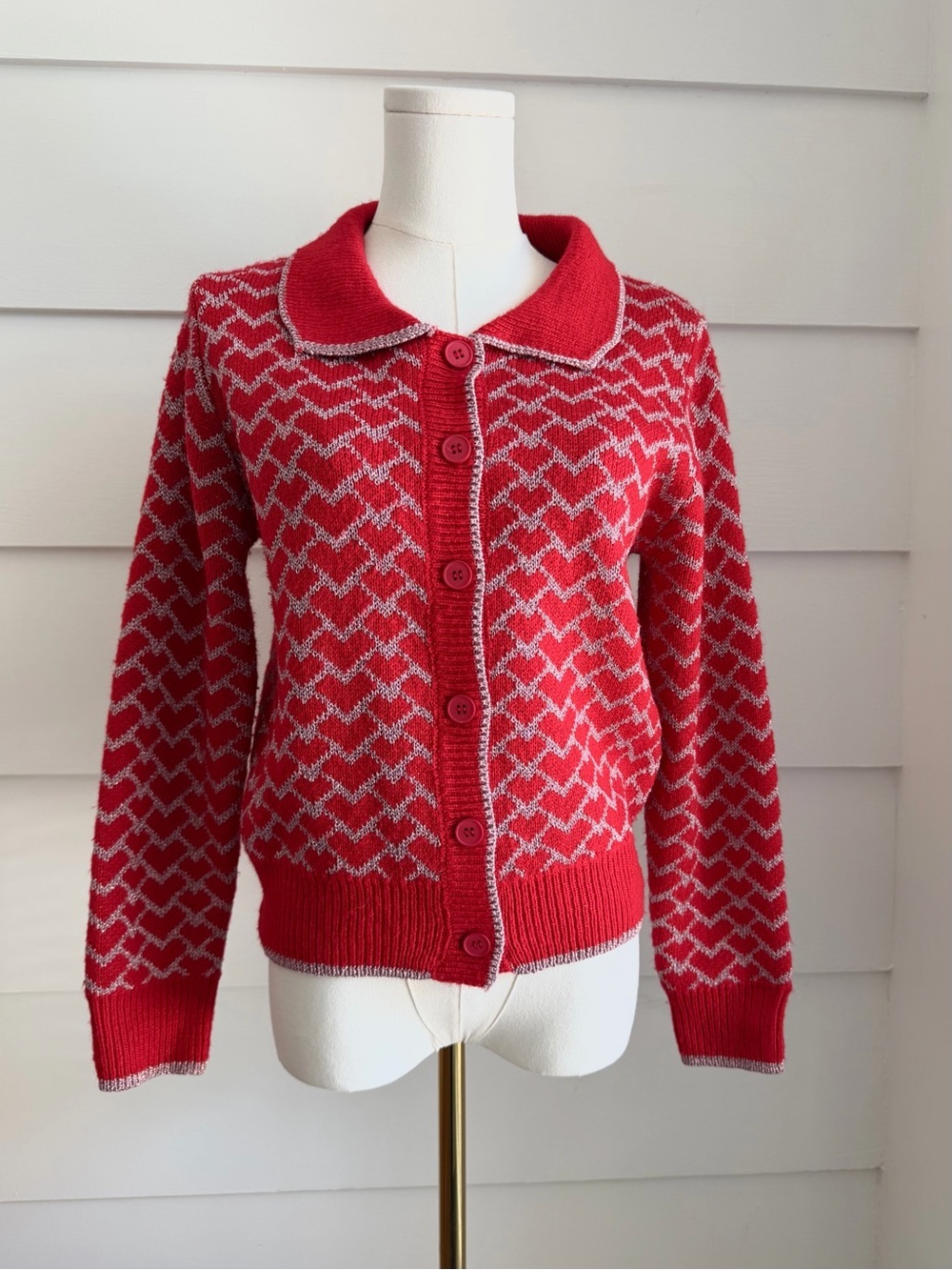 Lili Sidonio x Molly Bracken Heart Knit Cardigan